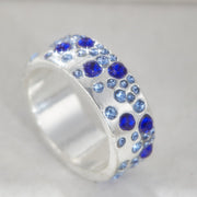 Mixed Color Diamond Retro Personality All Match Ring Ring