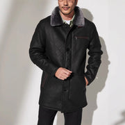 Quilted Fur Coat Long Fur Button Coat Jacket