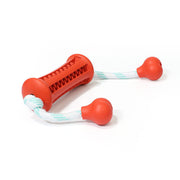 The Dog Rubber Toy Molar Teeth Cleaning Rod Wears The Rope To Bite