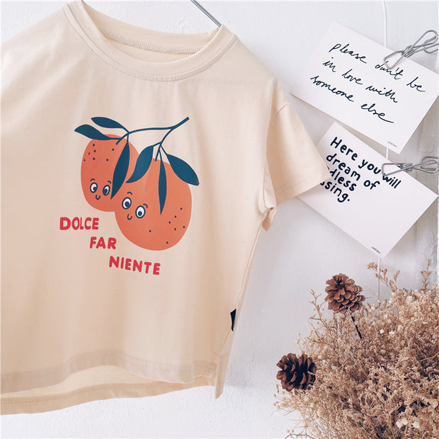 boysT-shirt Short Sleeve Children Summer Wear New Children Half Sleeve Top Baby Summer Wear Korean Fashion