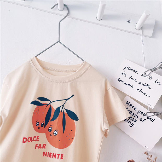 boysT-shirt Short Sleeve Children Summer Wear New Children Half Sleeve Top Baby Summer Wear Korean Fashion