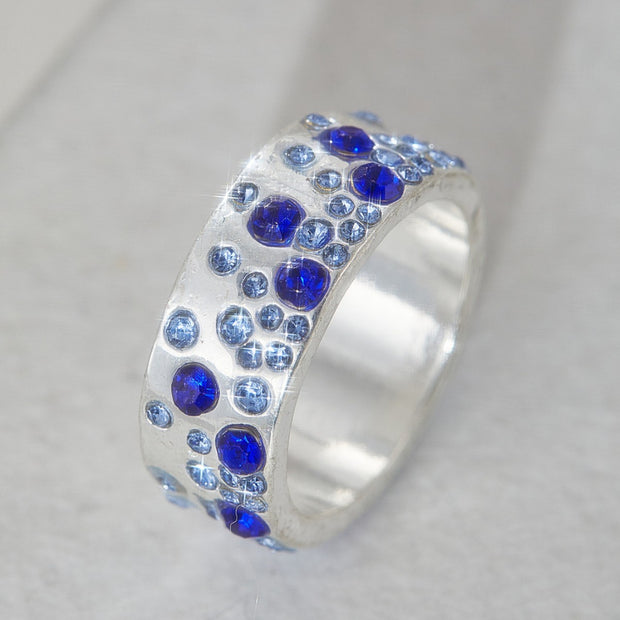 Mixed Color Diamond Retro Personality All Match Ring Ring