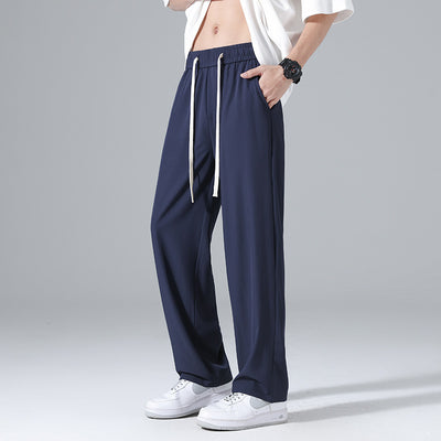 Men's Summer Thin Ice Silk Casual Pants
