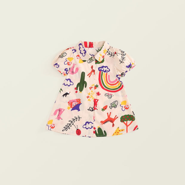 Children Korean Style Cotton Lapel Children Shirt