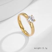 Four-claw Round Stainless Steel Ring