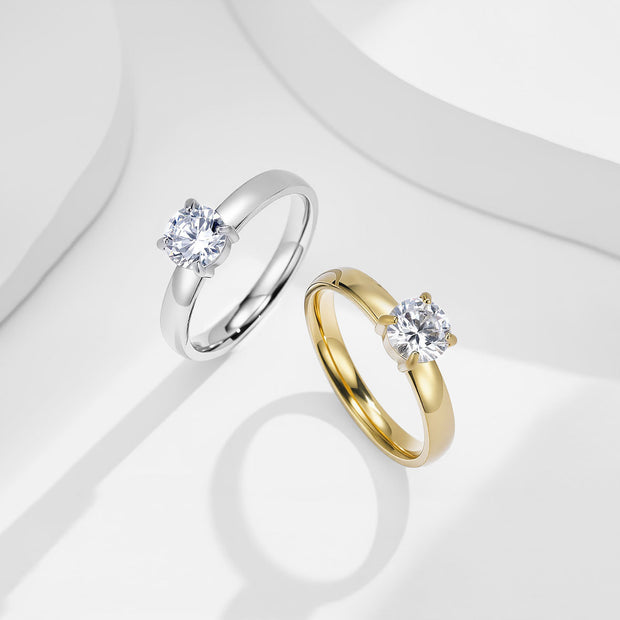 Four-claw Round Stainless Steel Ring