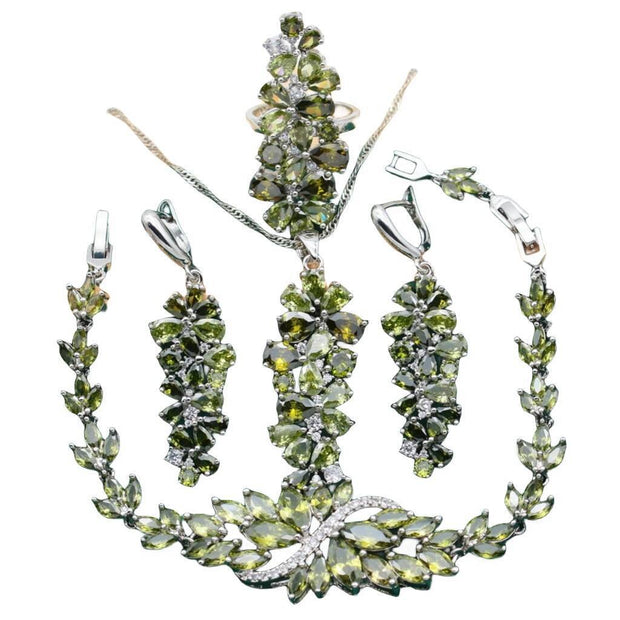 Necklace Earring Ring Ornament Suit