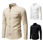 Men's Long-sleeved Shirt High-grade Ruan Shirt