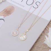 Six-pointed Diamond Titanium Steel Necklace For Women