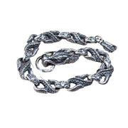 Vintage Thai Silver Personality Hip Hop Style Silver Bracelet