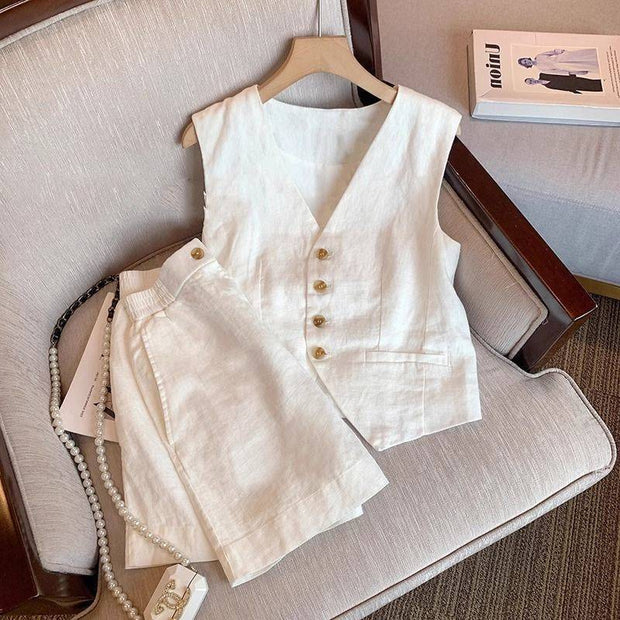 Fashionable High-end Old Money Style Sleeveless Vest Western Style