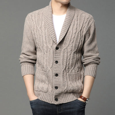 Autumn And Winter Men's Knitted Jackets Men's Korean Style