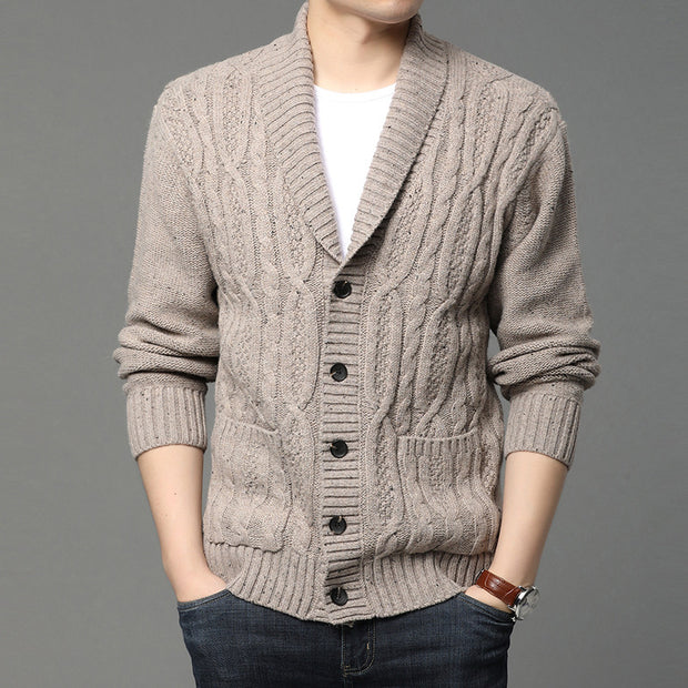 Autumn And Winter Men's Knitted Jackets Men's Korean Style