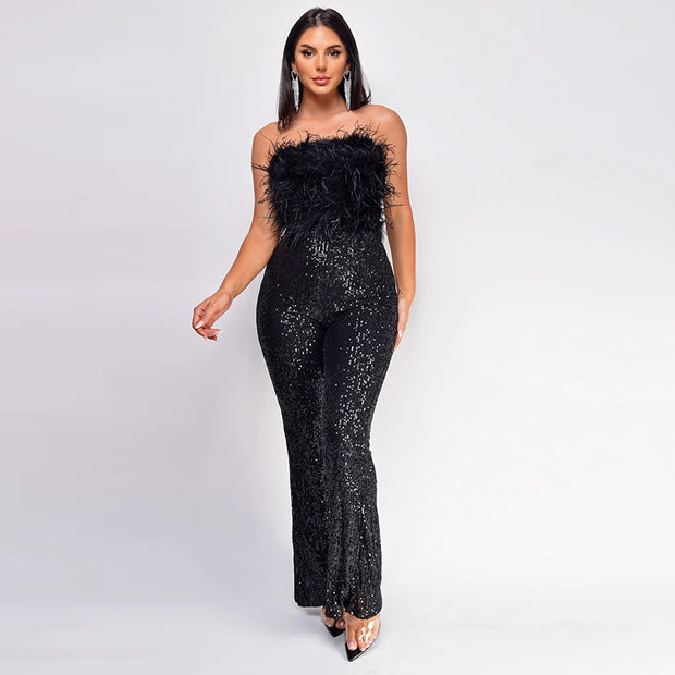 Women's Sleeveless Backless Jumpsuit
