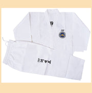 TKD Uniform Children Striped Fabric Training Wear