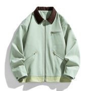 Workwear Contrast Color Couple Jacket