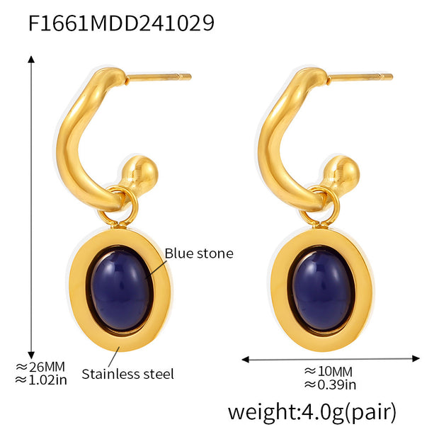 Women's Stainless Steel Plated Eardrops