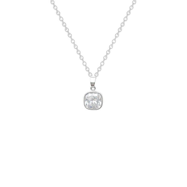 High-grade Internet Celebrity Cube Sugar Necklace Geometric Special Interest Light Luxury