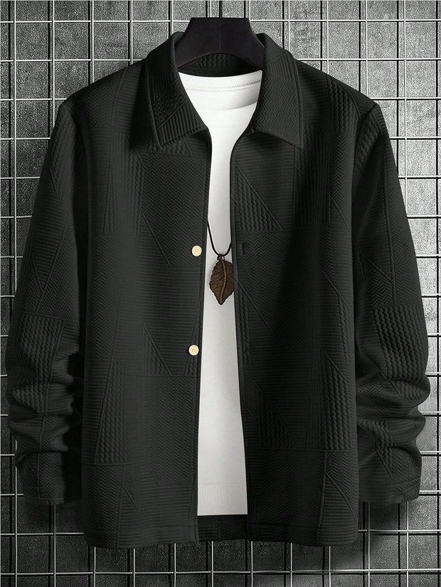 Men's Fashion Comfortable Solid Color Shirt Coat