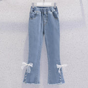 Round Neck Long Sleeve Children And Teens' Wear Girl Spring And Autumn Two Piece Set