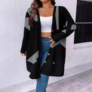 Plus Size Knitwear Cardigan