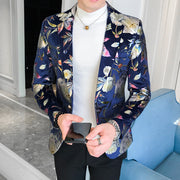 Trendy Youth Suit Men's Slim Fit Handsome Suit