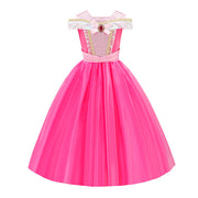Girl's Gown Beauty And Beast Bell Princess Dress Belle Dress Children Shirt Belle Gold Performance Wear