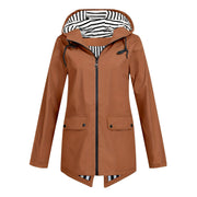 Women's Zipper Hooded Outdoor Windproof Thin Coat