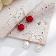 925 Sterling Silver Shell Pearl Earrings