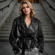 Tight Waist Slim Street Cool Short Coat