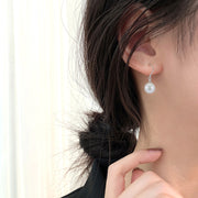 925 Sterling Silver Shell Pearl Earrings