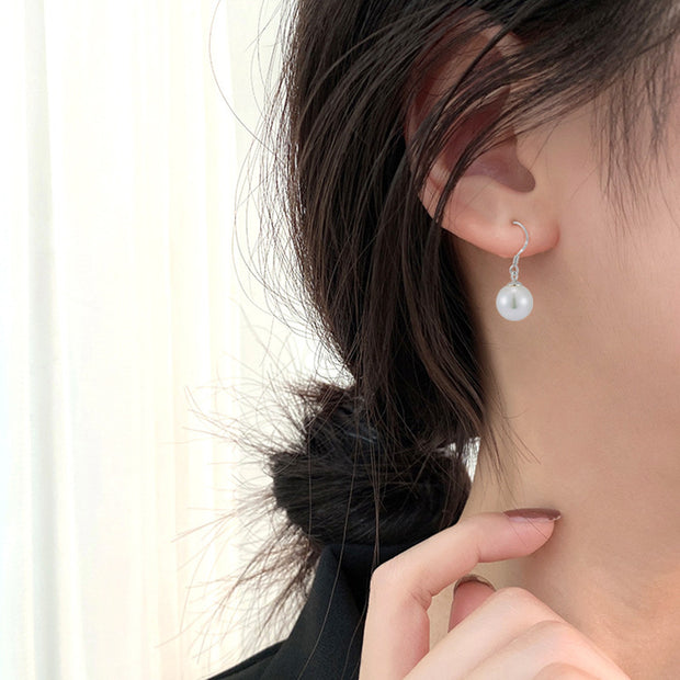 925 Sterling Silver Shell Pearl Earrings