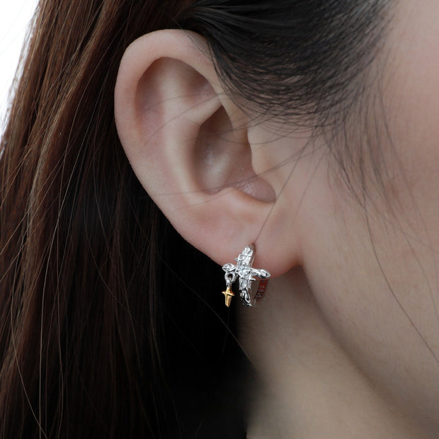 Personalized Ins Cold Style All-match XINGX Cross Earrings