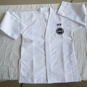 TKD Uniform Children Striped Fabric Training Wear