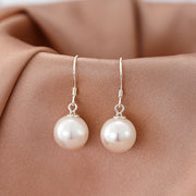 925 Sterling Silver Shell Pearl Earrings