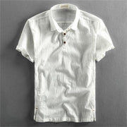 Summer Men's Casual Linen Short-sleeved Shirt