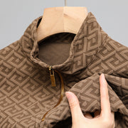 Long Sleeve T-shirt Zipper And Lapel Collar Bottoming Shirt Men's Clothing