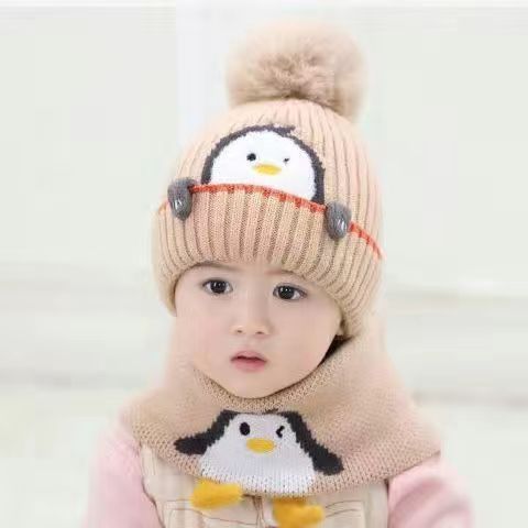 Children Hat Children Fleece-lined Thickening Woolen Cap