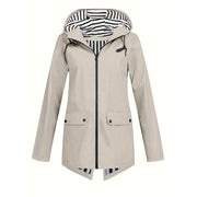 Women's Zipper Hooded Outdoor Windproof Thin Coat