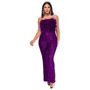 Women's Sleeveless Backless Jumpsuit