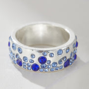 Mixed Color Diamond Retro Personality All Match Ring Ring