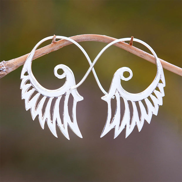 Retro Personalized Angel Wings Trendy High Class Elegant Earrings