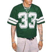 Summer Men's Mesh Sports Jersey T-shirt Round Neck Loose Fashion Street Wear Hip Hop Style Short Sleeve