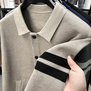 Knitted Cardigan Lapel Korean Slim Men's Jacket