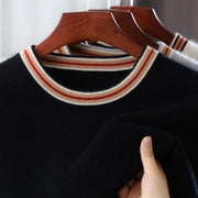 Round Neck Sweater Men's Short Sleeve