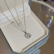 High-grade Internet Celebrity Cube Sugar Necklace Geometric Special Interest Light Luxury