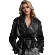 Tight Waist Slim Street Cool Short Coat