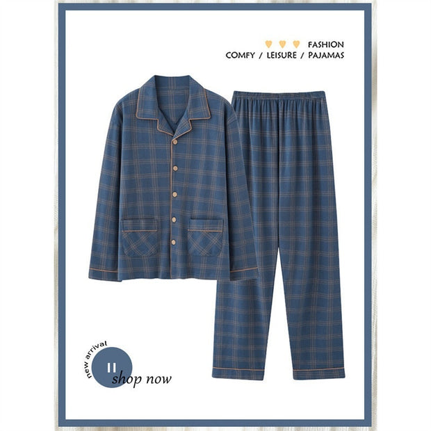 Full Cotton Thin Section Plaid Plus Size Can Be Outerwear Homewear