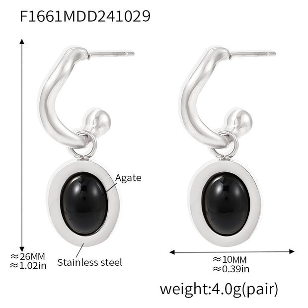 Women's Stainless Steel Plated Eardrops