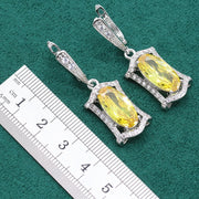 Anti-allergy Zircon Necklace Earring Ring Dinner Ornament Suit